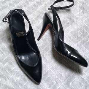 Vintage Allure Ankle Tie High Heels 7.5